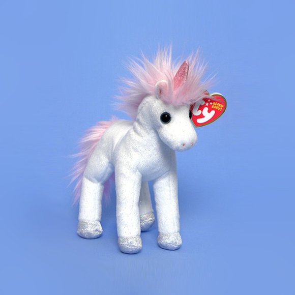 2010 Ty Beanie Baby MYSTIC White Unicorn Plush Animal - #40899 - Picture 3 of 3